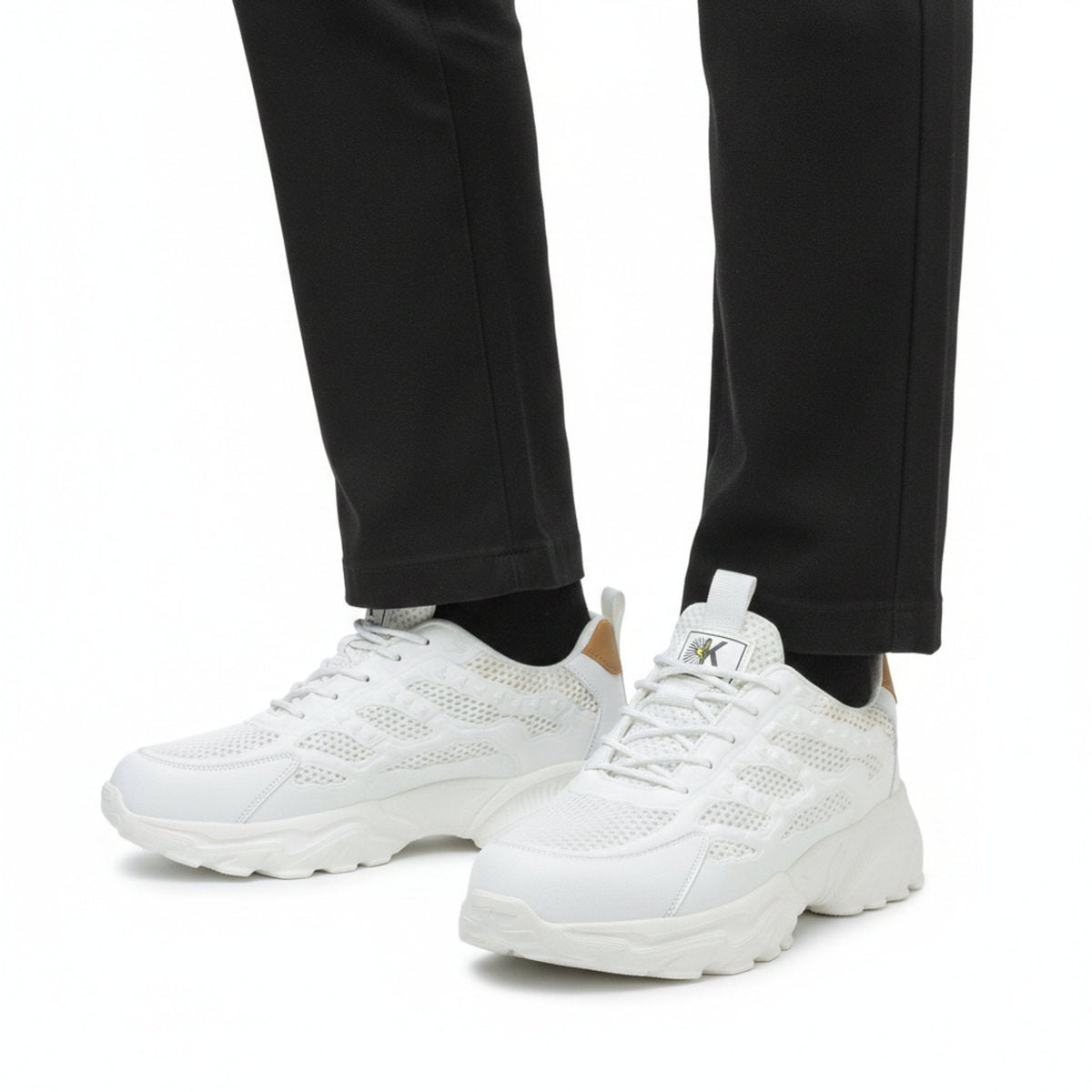 RewanPro 75Plus – damskie buty robocze S1, białe, widok z przodu w studiu