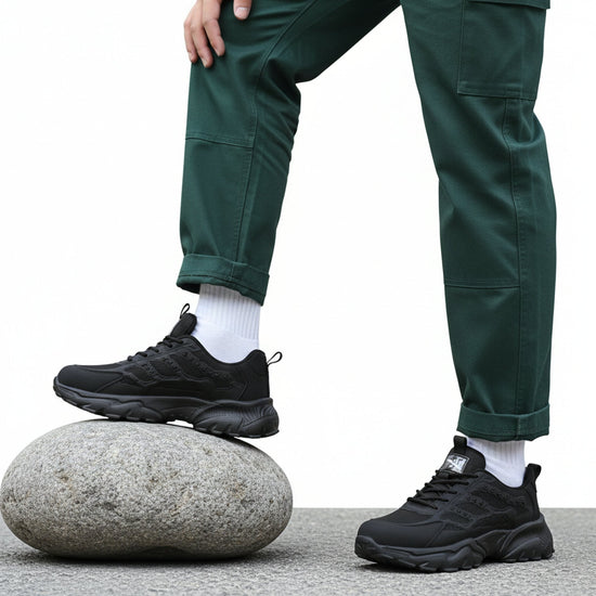 RewanPro 75Plus – damskie buty robocze S1, czarne, stopa na kamieniu
