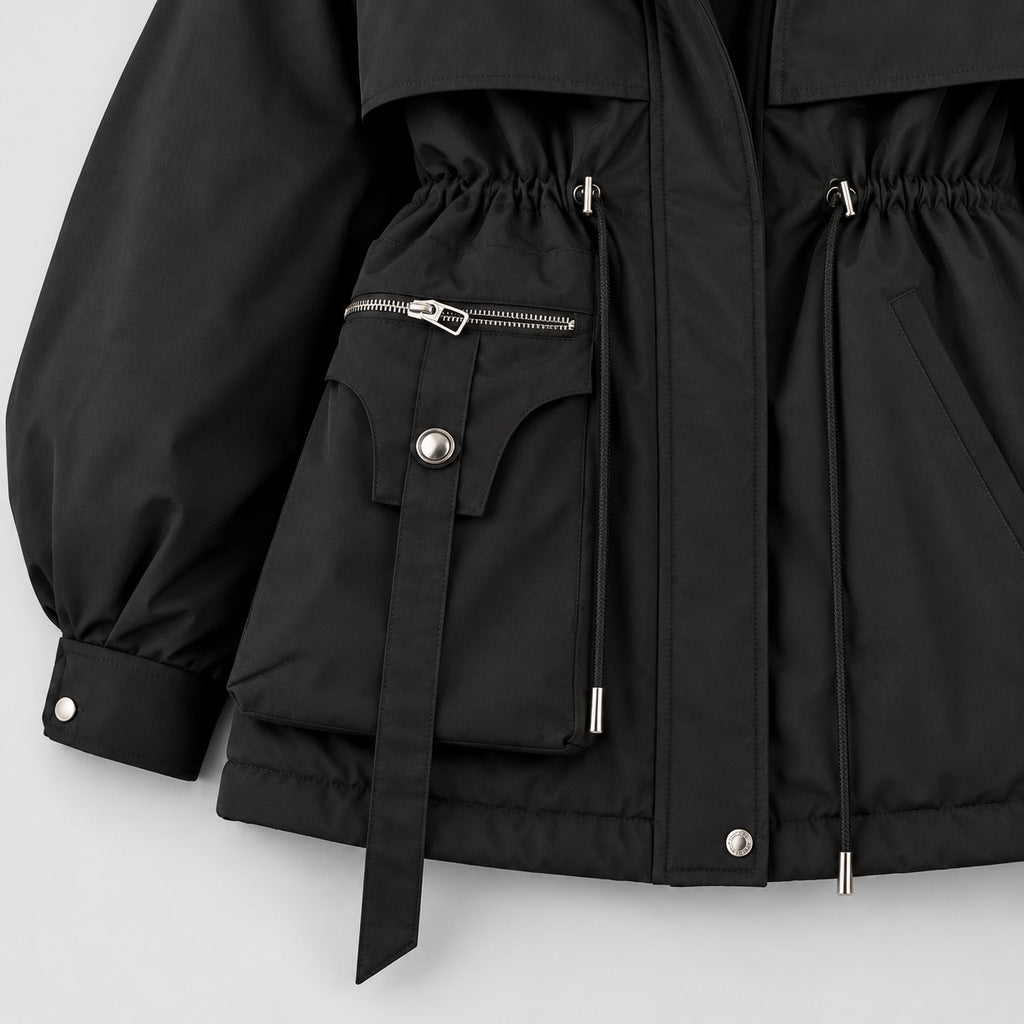 Parka z futerkiem przy kapturze na polarze – zdjęcie 5