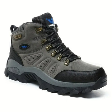 RewanPro Comer wysokie buty trekkingowe szare, gruby bieżnik all-terrain — ujęcie boczne hero