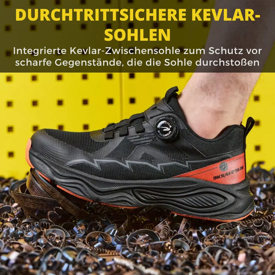 RewanPro DialPro buty robocze S3 czerwone - widok z tyłu