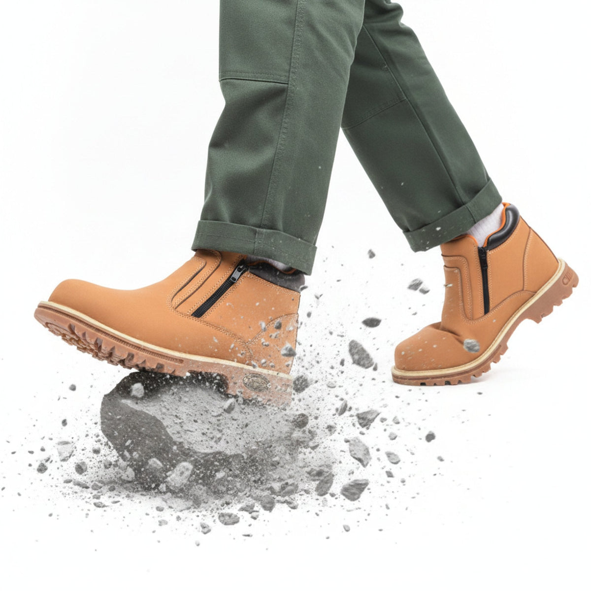 RewanPro Evo – buty robocze S3, brązowe, rozbijany kamień