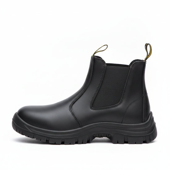 RewanPro Frex G – wsuwane buty robocze S3, czarne, widok z boku