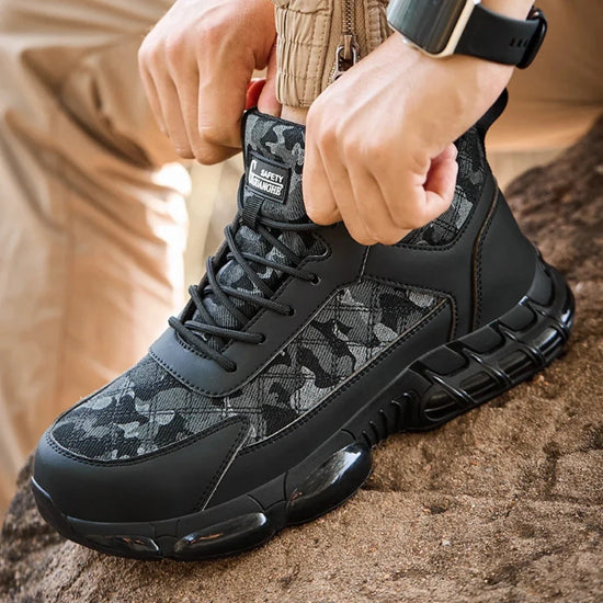 RewanPro Infinity S3 - but na nodze, widok z boku w zastosowaniu outdoor