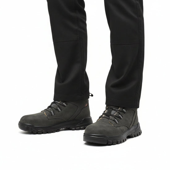 RewanPro Knob – zimowe buty robocze S3, szare, widok z przodu w studiu
