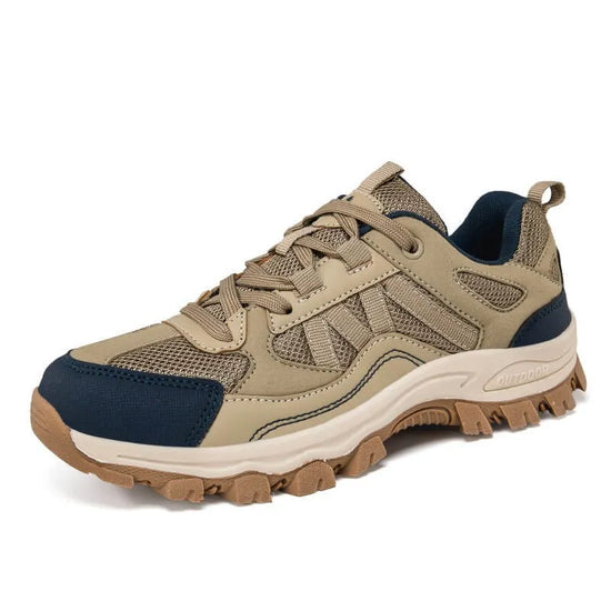 RewanPro Koala buty trekkingowe wariant khaki-granatowy, ujęcie studyjne z lewego boku