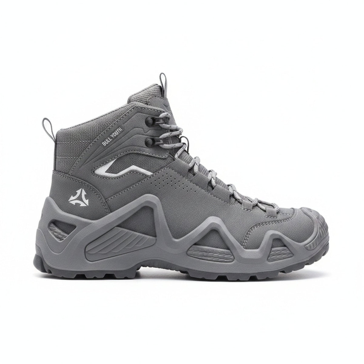 RewanPro Mount – buty trekkingowe, szare, widok z boku