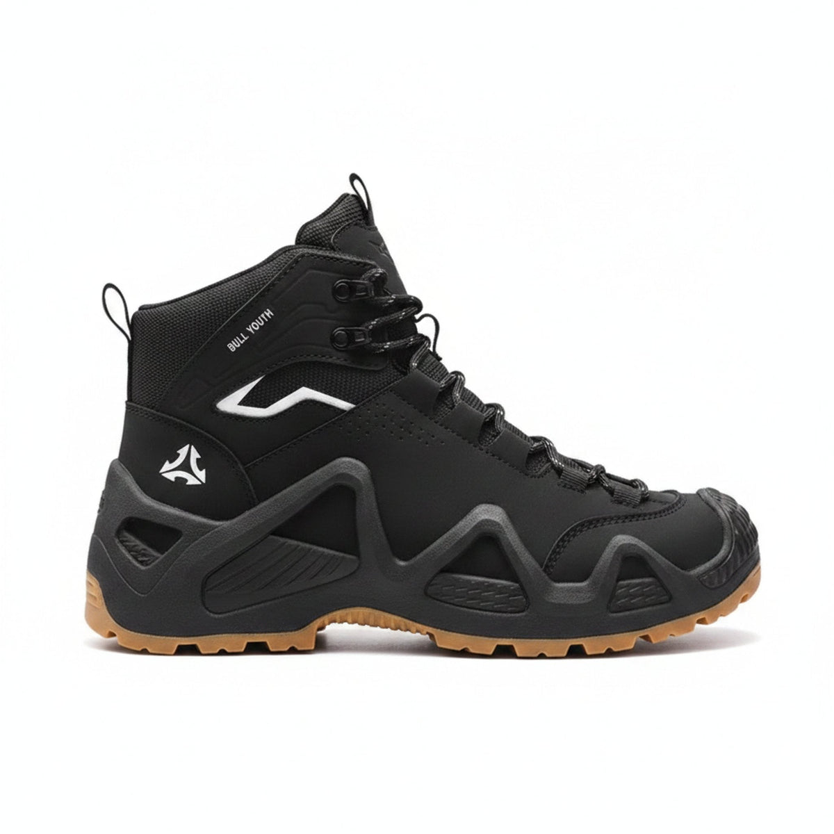 RewanPro Mount – buty trekkingowe, czarne, widok z boku