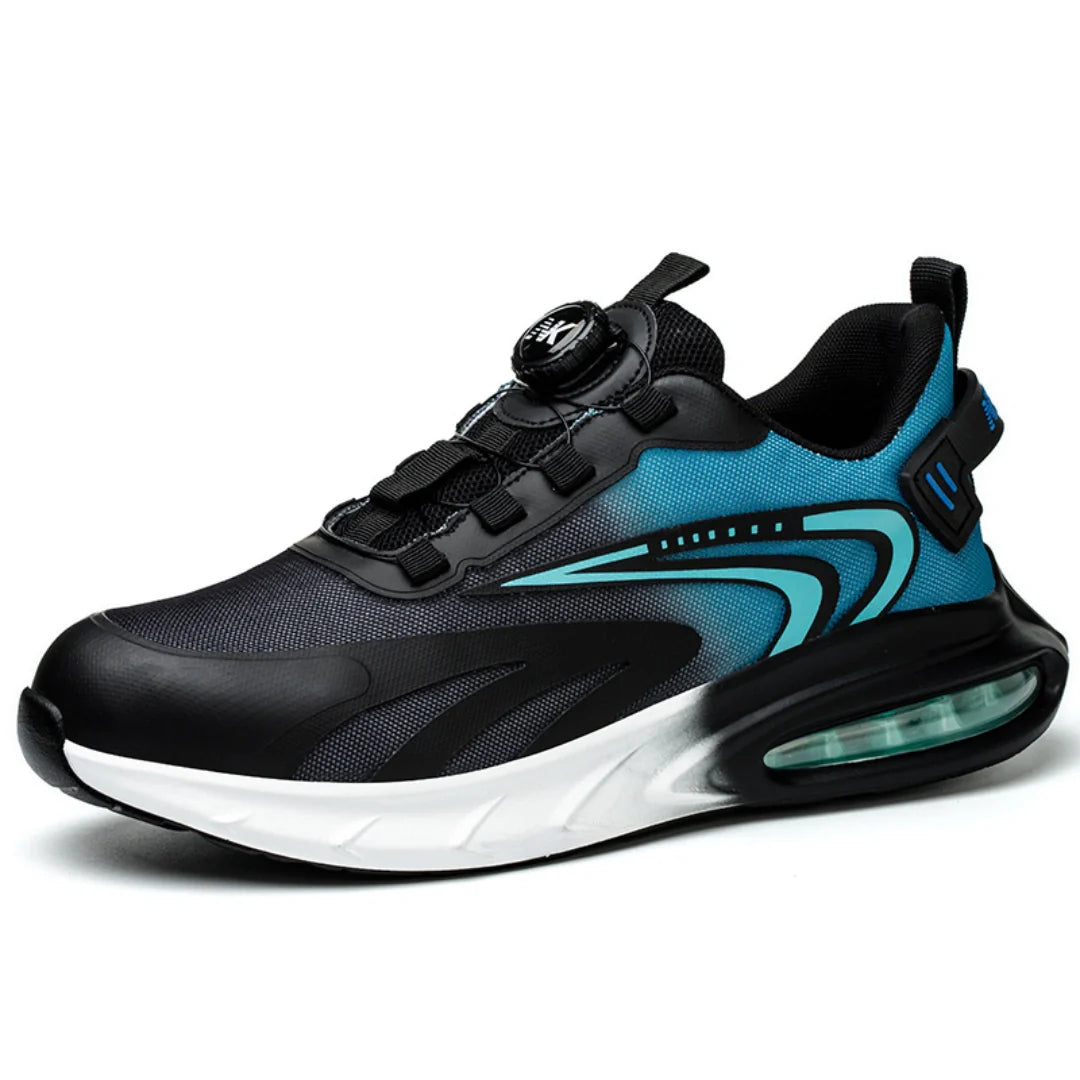 RewanPro Newka Select S3 buty robocze czarno-niebieskie - widok boczny