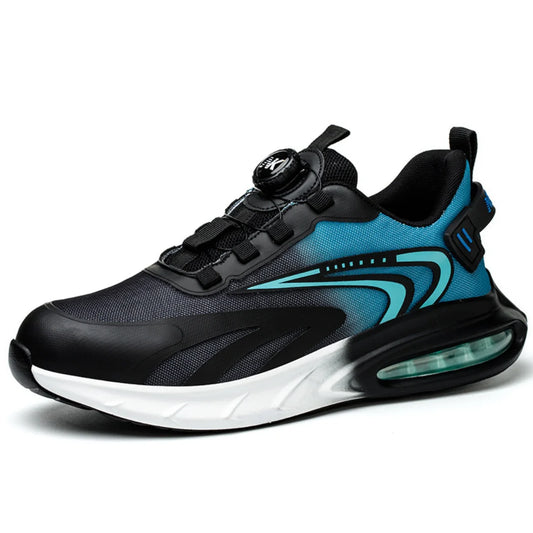 RewanPro Newka Select S3 buty robocze czarno-niebieskie - widok boczny