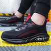 RewanPro RadarX - szaro-zielony but z uniesioną piętą, widoczna poduszka powietrzna