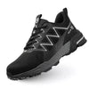 RewanPro S70 buty robocze S1P, czarne, stalowy podnosek, ultralekkie – widok z boku