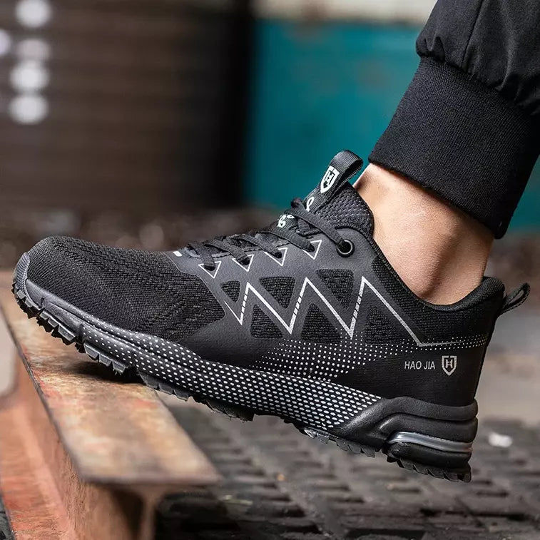RewanPro S70 buty robocze antyprzebiciowa wkładka Kevlar w szarych – zbliżenie