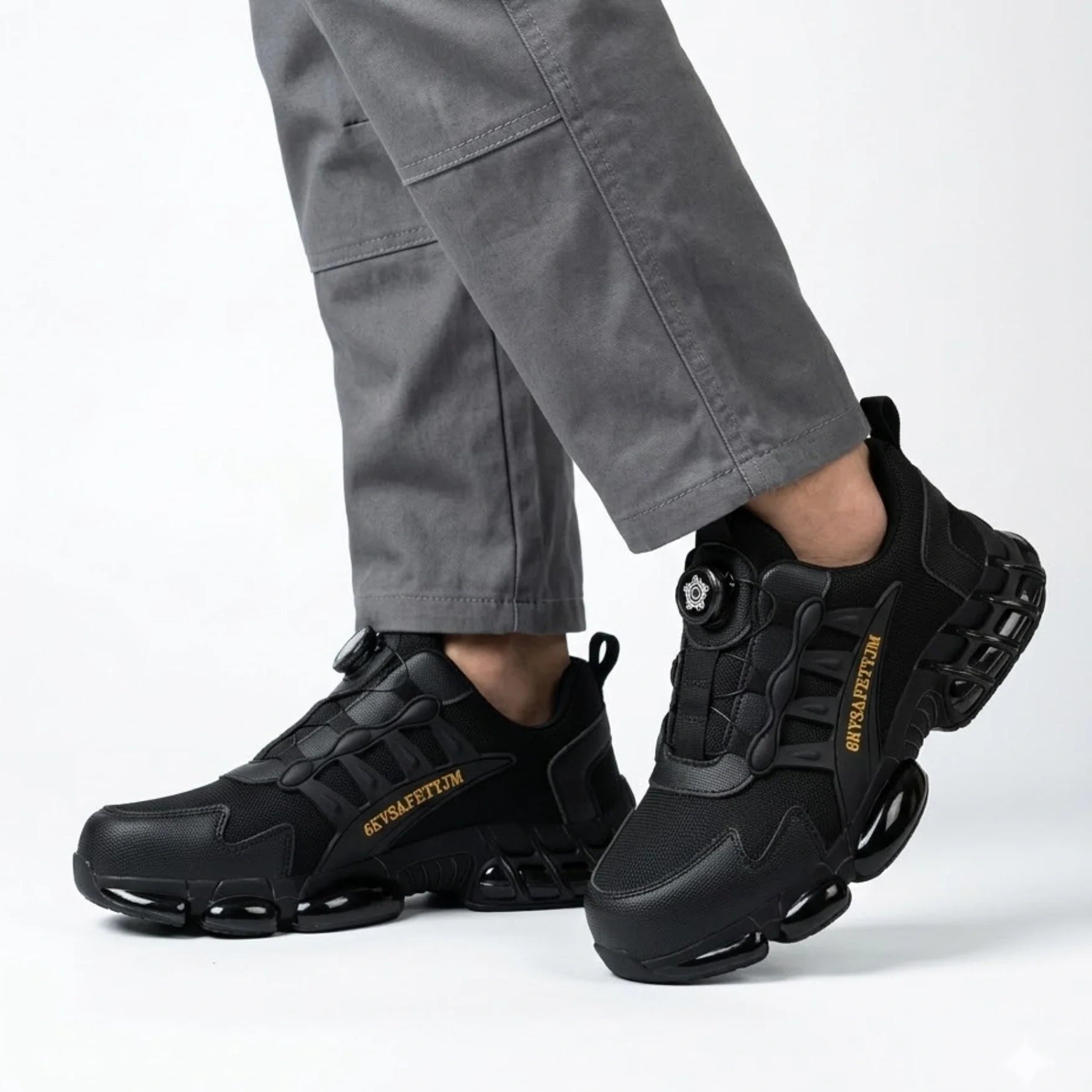 RewanPro Vector S3 buty robocze czarne – widok podeszwy