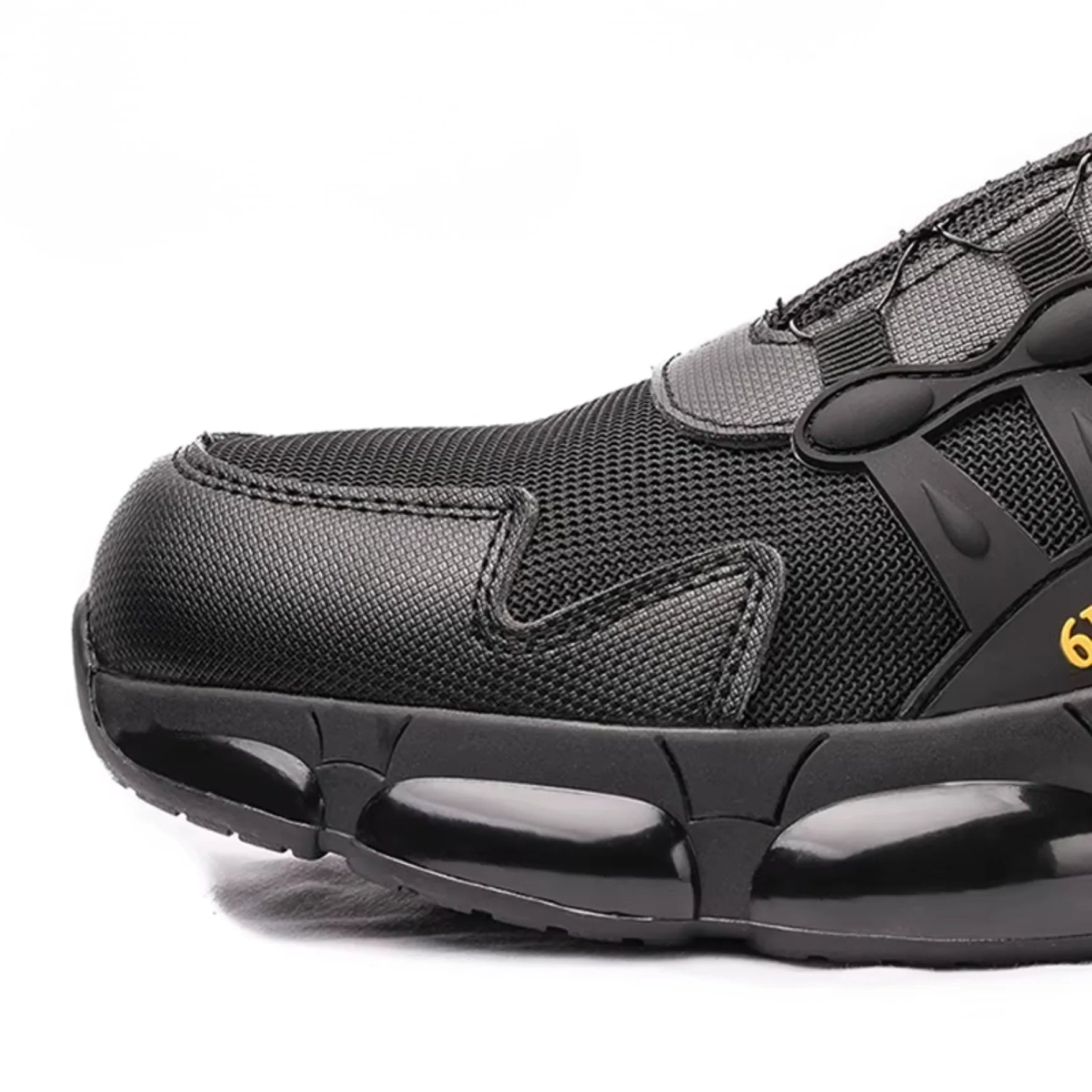 RewanPro Vector S3 buty robocze czarne – stalowy podnosek, zbliżenie