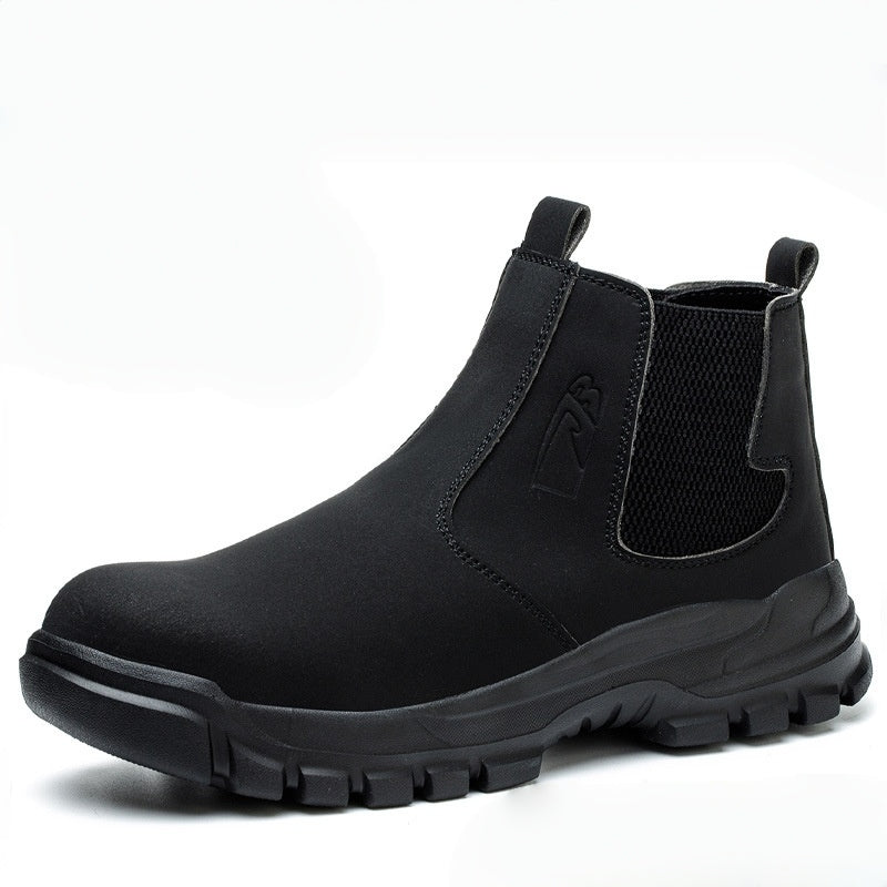 RewanPro Velar – wodoodporne buty robocze S3, czarne, widok z boku