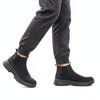 RewanPro Velar – wodoodporne buty robocze S3, czarne, krok, widok z boku