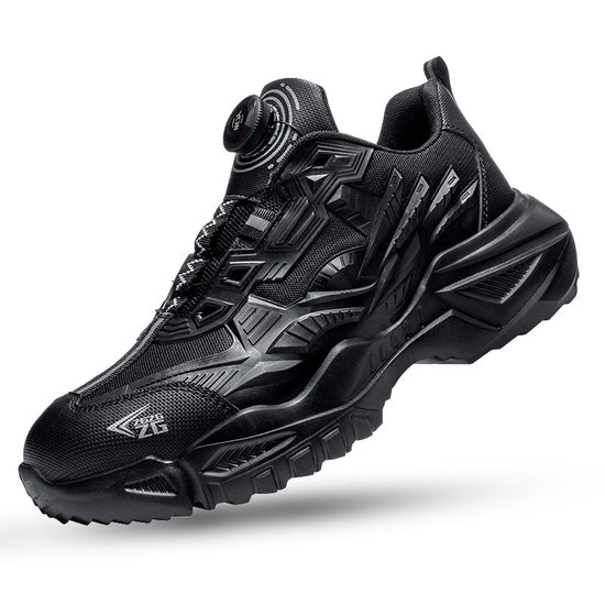 RewanPro Vortex S3 buty robocze czarne, zapięcie obrotowe, stalowy podnosek – widok z boku
