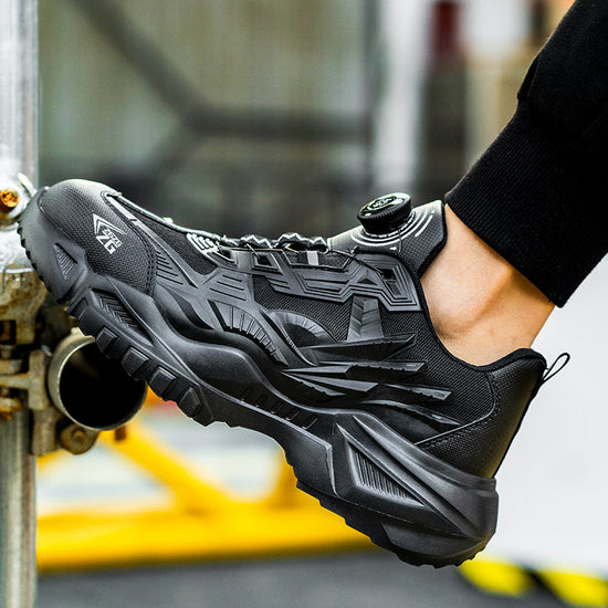 RewanPro Vortex S3 buty robocze czarne – użycie na drabinie, stalowy podnosek chroni palce
