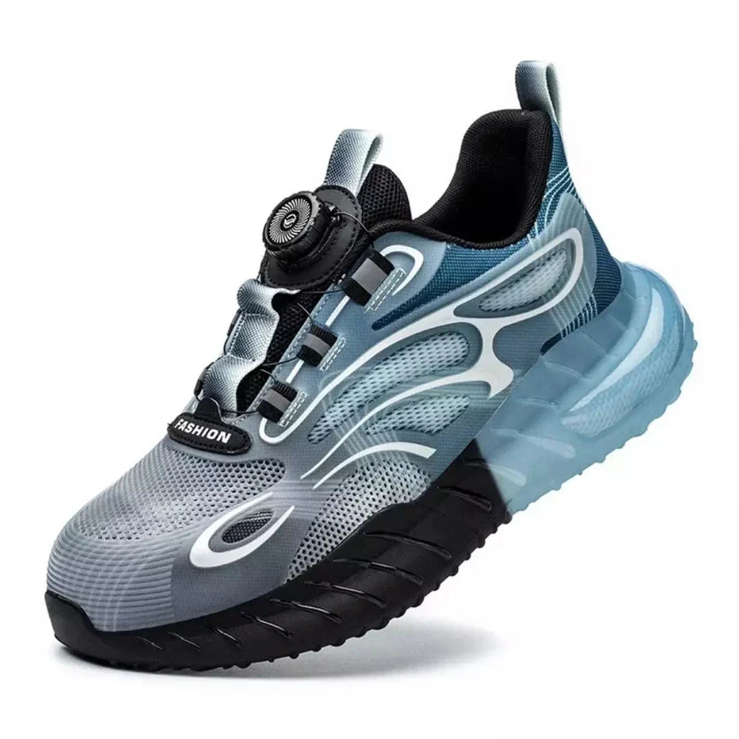 RewanPro Z1000 S1P buty robocze niebieskie, ultralekkie z podnoskiem stalowym — ujęcie boczne