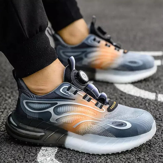 RewanPro Z1000 S1P buty robocze szaro-pomarańczowe — test obciążenia