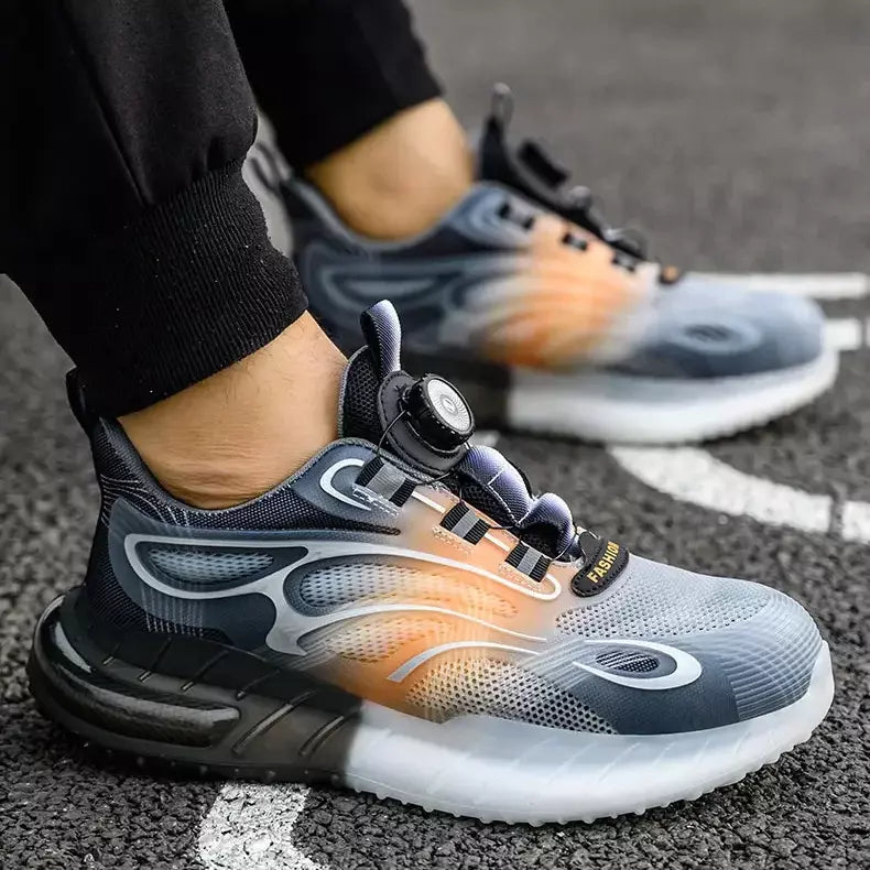RewanPro Z1000 S1P buty robocze szaro-pomarańczowe — test obciążenia