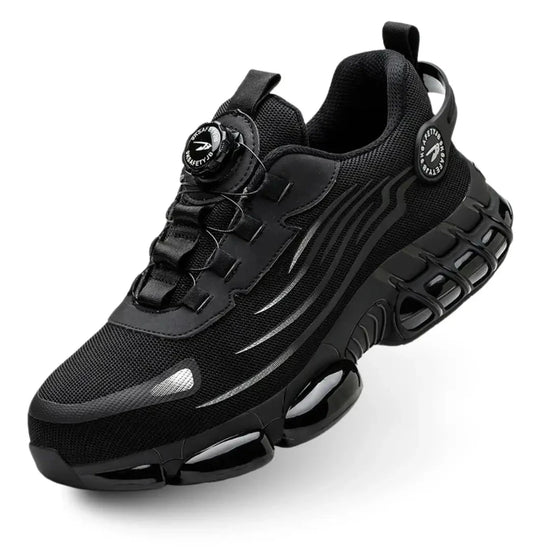 Buty robocze S3 Z90 RewanPro, ultralekkie, stalowy podnosek, czarne