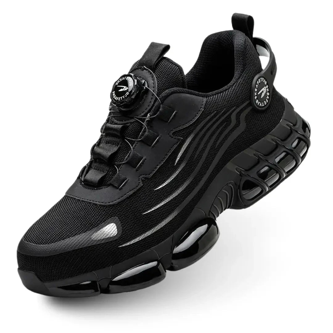 Buty robocze S3 Z90 RewanPro, ultralekkie, stalowy podnosek, czarne