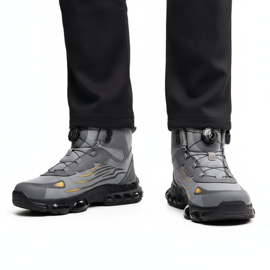 RewanPro Z91 – zimowe buty robocze S1P, szare, widok z przodu w studiu