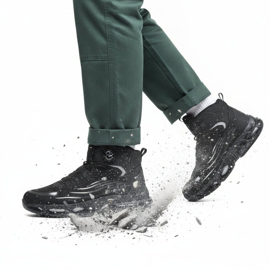 RewanPro Z91 – zimowe buty robocze S1P, czarne, rozbijany kamień