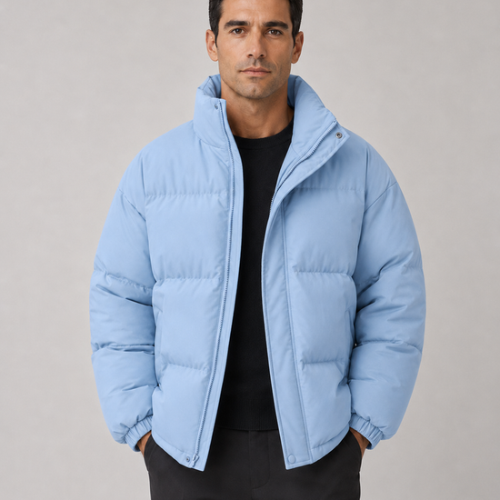 Męska kurtka puchowa oversize – zdjęcie 5