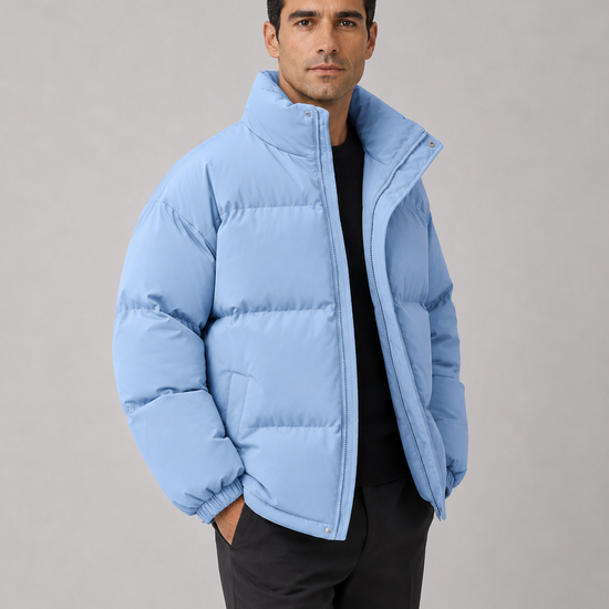 Męska kurtka puchowa oversize – zdjęcie 6
