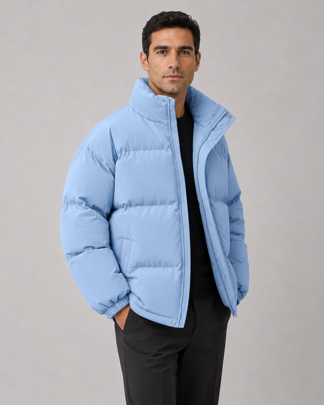 Męska kurtka puchowa oversize – zdjęcie 6