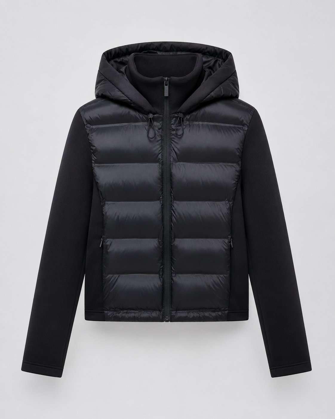 Damska kurtka hybrydowa z kapturem – zdjęcie 3