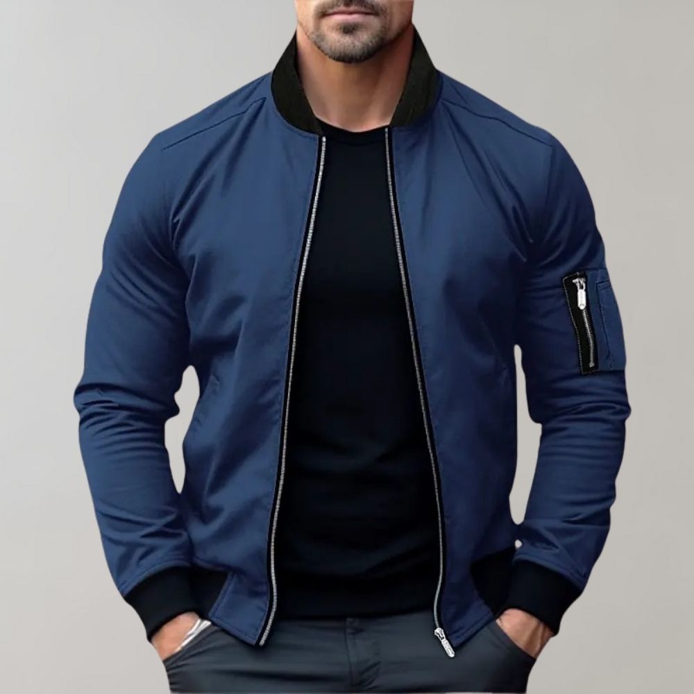 Męska bomberka slim fit – widok z przodu