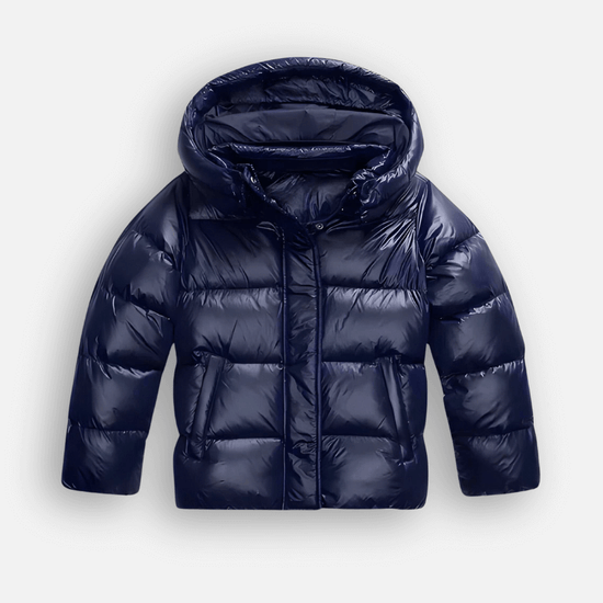 Błyszcząca kurtka pikowana slim fit – zdjęcie 3
