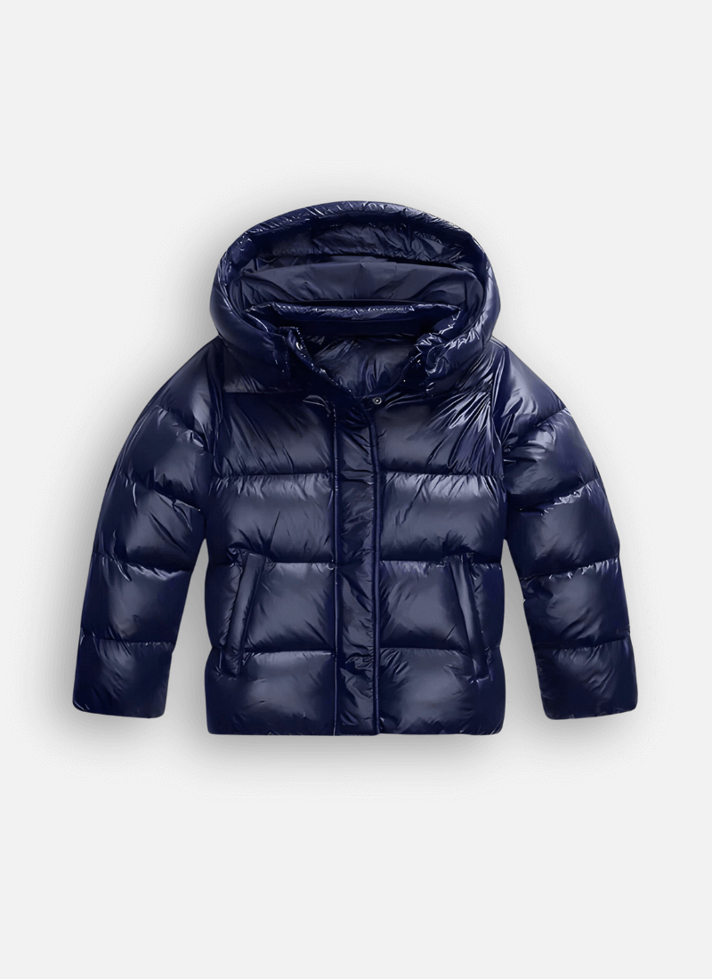 Błyszcząca kurtka pikowana slim fit – zdjęcie 3